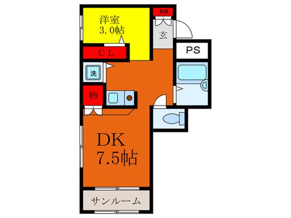 ラフィーネ・ドゥ・ミルの物件間取画像